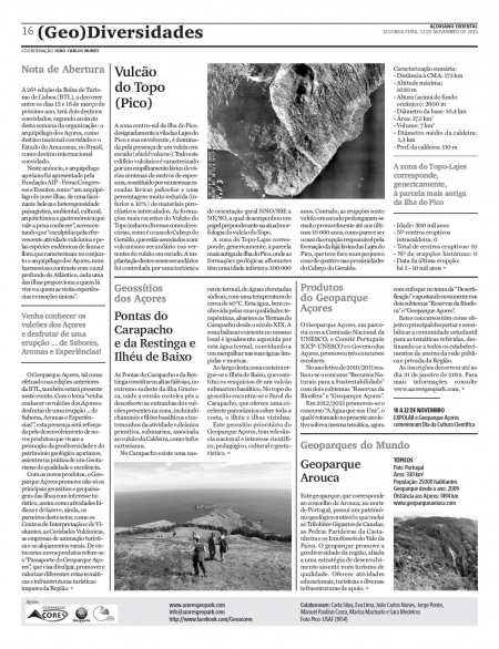 (GEO) Diversidades de 11 de novembro de 2013
