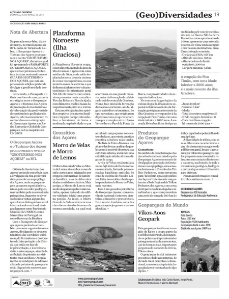 (GEO) Diversidades de 16 de março de 2014