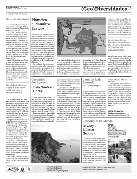 (GEO) Diversidades de 17 de agosto de 2014