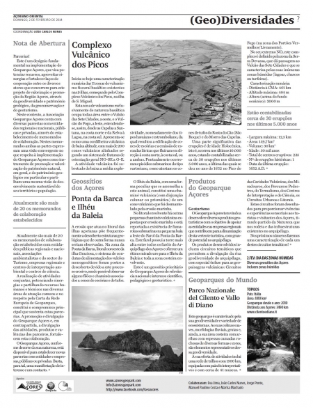 (GEO) Diversidades de 2 de fevereiro de 2014