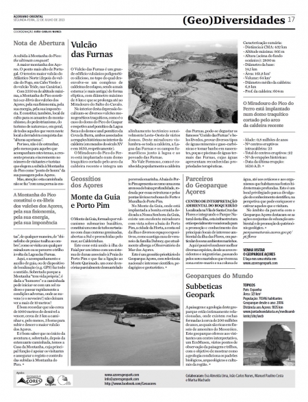 (GEO) Diversidades de 22 de julho de 2013