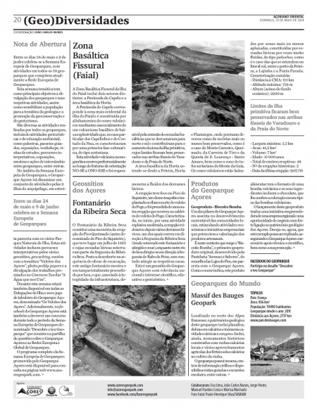(GEO) Diversidades de 25 de maio de 2014