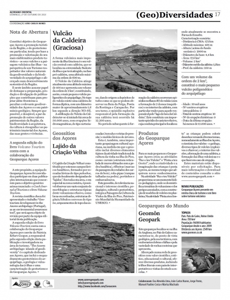 (GEO) Diversidades de 27 de outubro de 2013