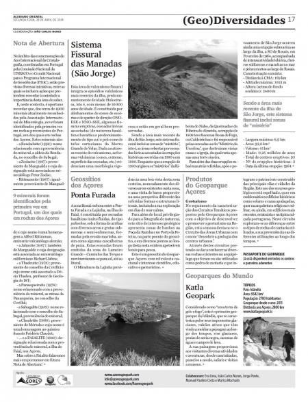 (GEO) Diversidades de 28 de abril de 2014