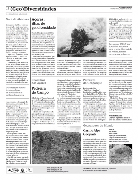 (GEO) Diversidades de 7 de julho de 2014