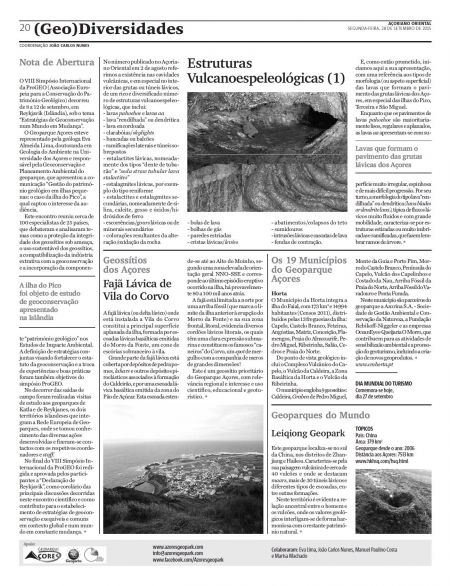 (GEO) Diversidades de 28 de setembro de 2015