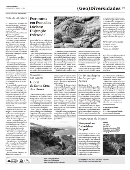 (GEO) Diversidades de 30 de agosto de 2015