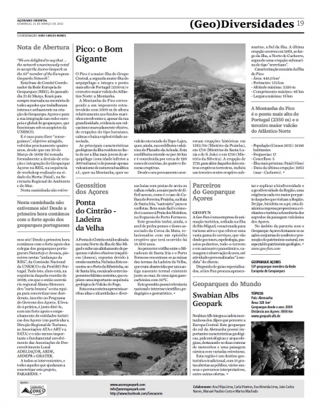 (GEO) Diversidades de 31 de março de 2013