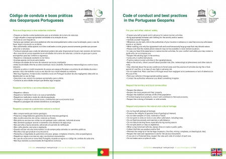 Código de conduta e boas práticas dos Geoparques Portugueses