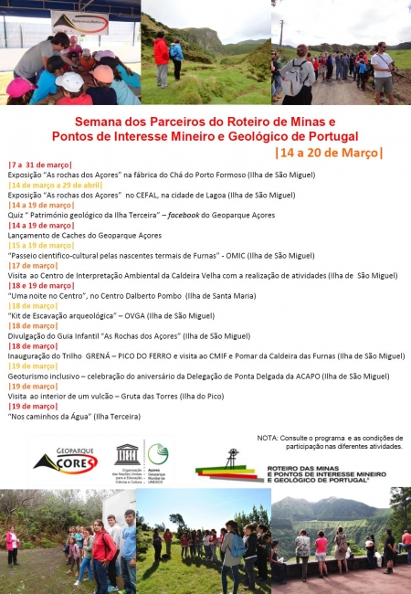 Semana dos Parceiros do Roteiro de Minas e Pontos de Interesse Mineiro e Geológico de Portugal