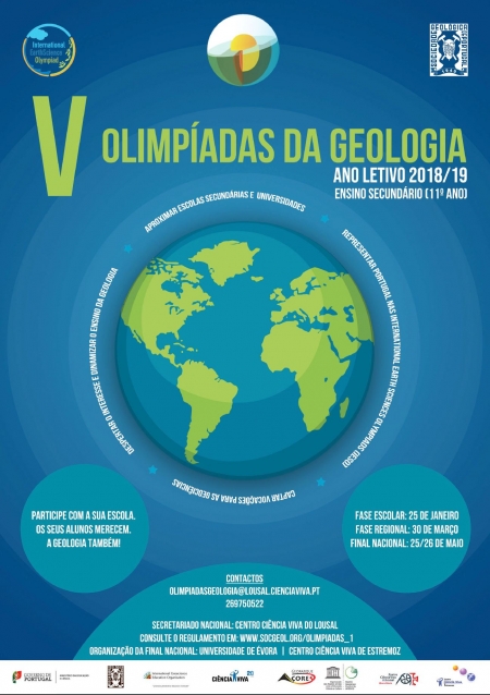 V Olimpíadas da Geologia 2018/19