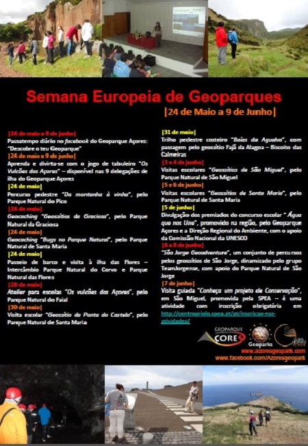 Atividades Semana Europeia de Geoparques 2014