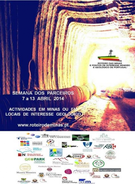 Semana dos Parceiros do Roteiro das Minas e Pontos de Interesse Mineiro e Geológico de Portugal