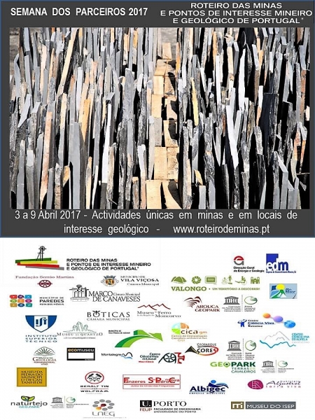 Semana dos Parceiros do Roteiro das Minas e Pontos de Interesse Mineiro e Geológico de Portugal